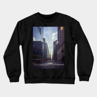 Street Traffic Skyscrapers Murray Hill Manhattan NYC Crewneck Sweatshirt